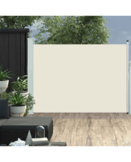 Auvent latéral rétractable de patio 100x500 cm Crème | Mobilier & Déco