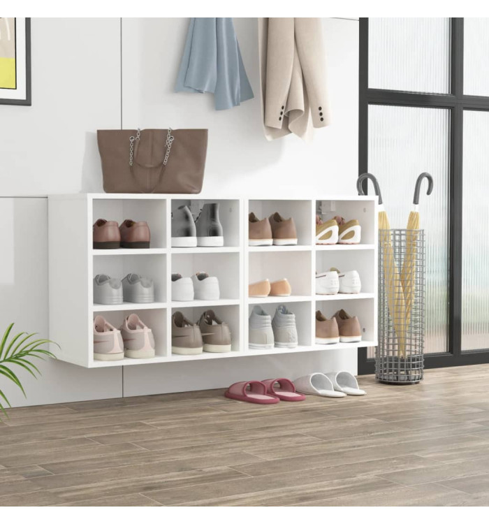 Armoires à chaussures 2 pcs Blanc 52,5x30x50 cm | Mobilier & Déco