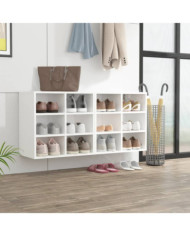 Armoires à chaussures 2 pcs Blanc 52,5x30x50 cm | Mobilier & Déco