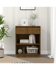 Armoire console Marron miel 60x34x75 cm Bois de pin solide | Mobilier & Déco