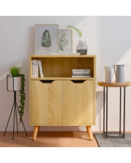 Buffet chêne sonoma 60x30x72 cm bois d'ingénierie | Mobilier & Déco