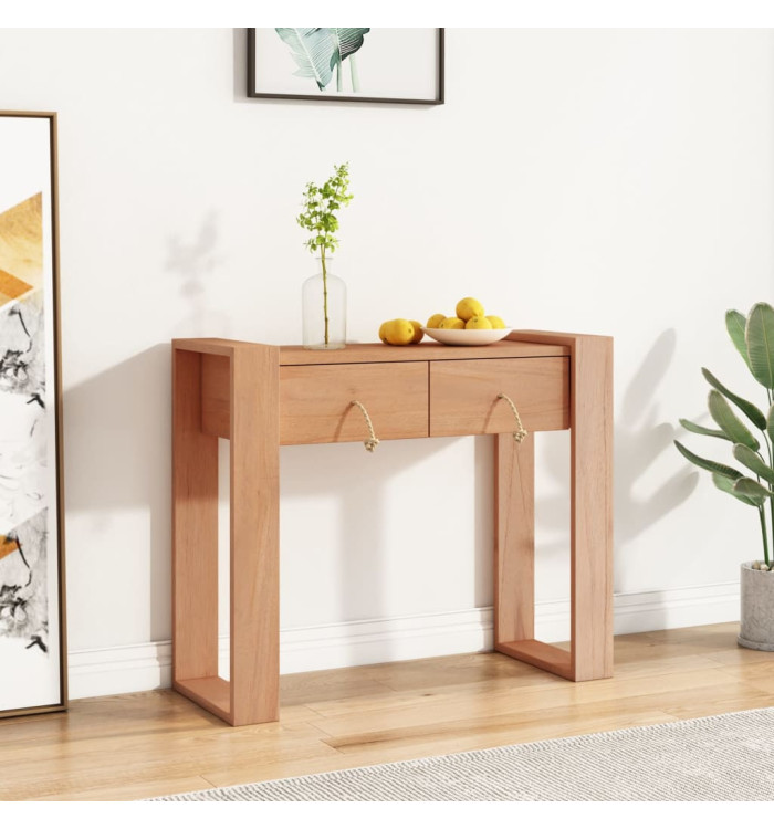 Table console 90x35x75 cm Bois de teck solide | Mobilier & Déco