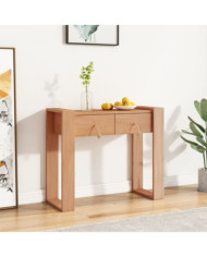 Table console 90x35x75 cm Bois de teck solide | Mobilier & Déco