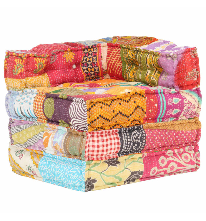 Pouf modulaire Patchwork Tissu | Mobilier & Déco