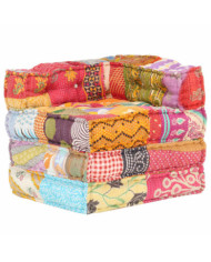 Pouf modulaire Patchwork Tissu | Mobilier & Déco