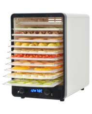 Déshydrateur alimentaire avec 10 plateaux 550 W Blanc | Mobilier & Déco