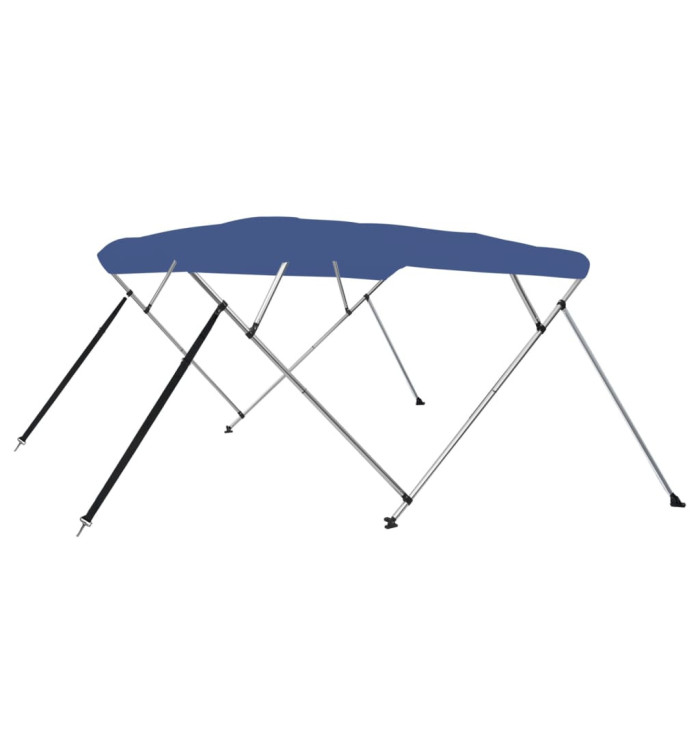 Auvent bimini à 4 arceaux Bleu 243x210x137 cm | Mobilier & Déco