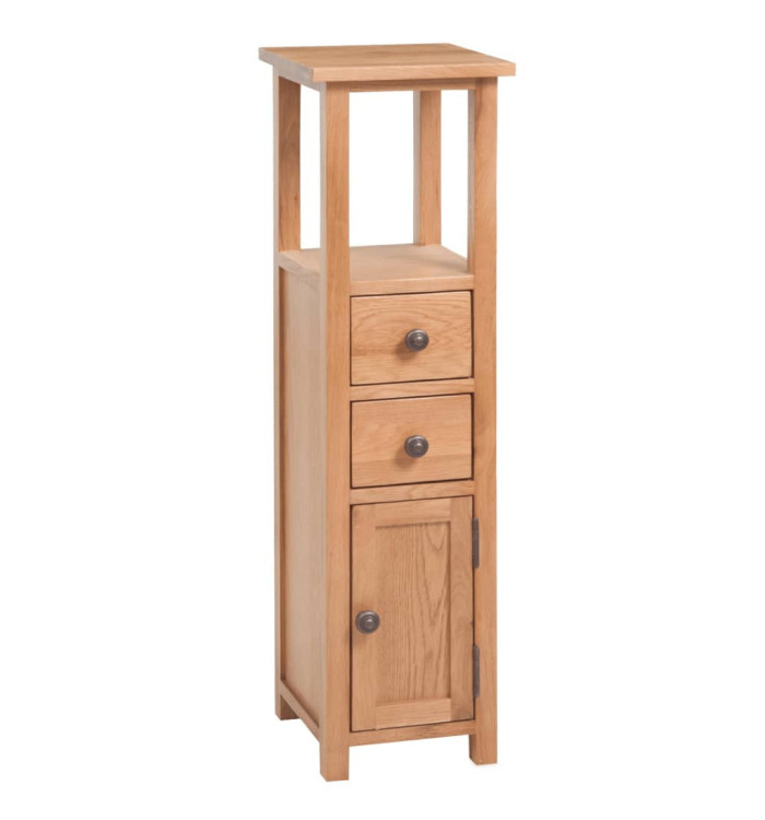 Étagère d’angle 26x26x94 cm Bois de chêne massif | Mobilier & Déco