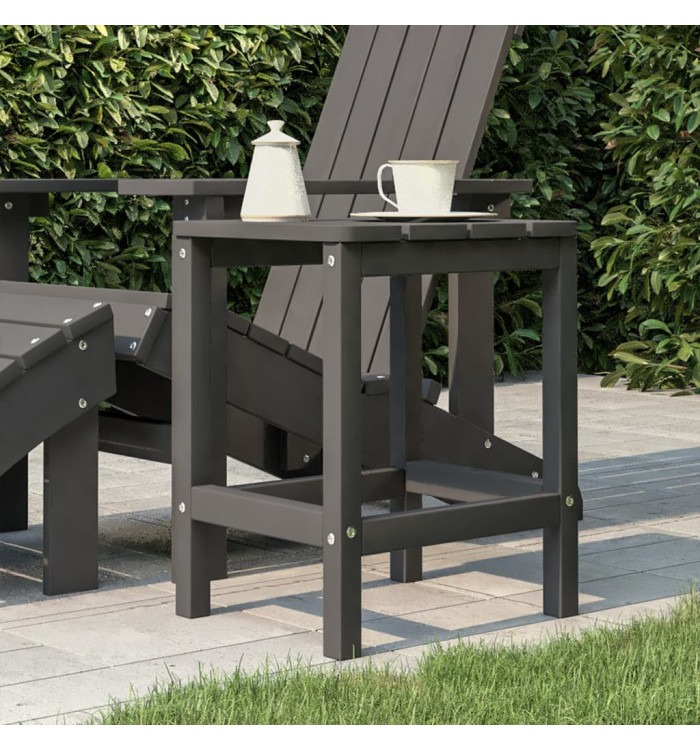 Table de jardin Adirondack Anthracite 38x38x46 cm PEHD | Mobilier & Déco