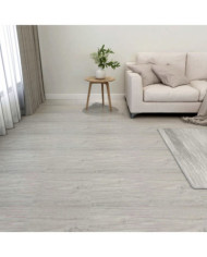 Dalles de plancher autoadhésives 55 pcs PVC 5,11 m² gris clair | Mobilier & Déco