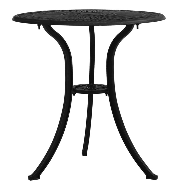Table de jardin Noir 62x62x65 cm Aluminium coulé | Mobilier & Déco