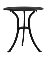 Table de jardin Noir 62x62x65 cm Aluminium coulé | Mobilier & Déco