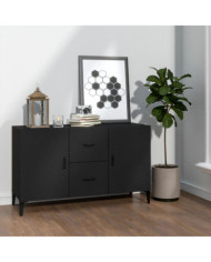 Buffet noir 100x36x60 cm bois d'ingénierie | Mobilier & Déco