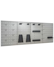 Panneaux perforés muraux 4 pcs 40x58 cm Acier | Mobilier & Déco