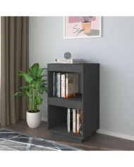 Bibliothèque Gris 40x35x71 cm Bois de pin massif | Mobilier & Déco