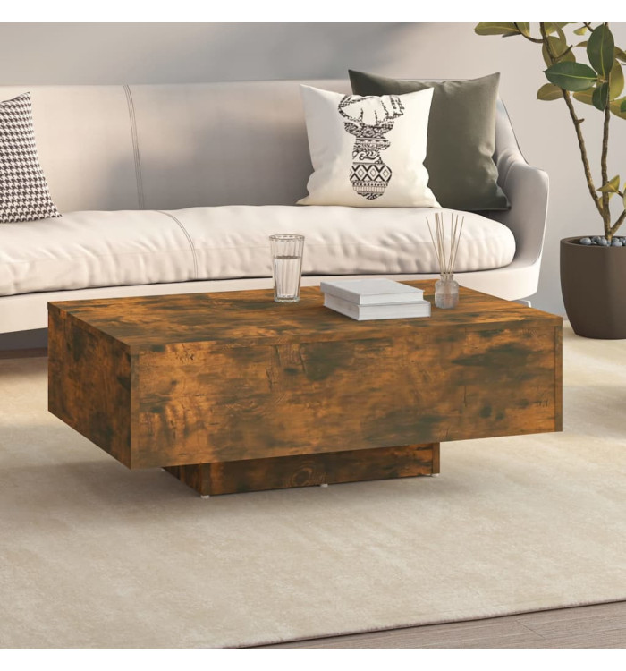 Table basse Chêne fumé 85x55x31 cm Bois d'ingénierie | Mobilier & Déco