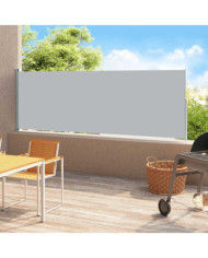 Auvent latéral rétractable de patio 180x500 cm Gris | Mobilier & Déco