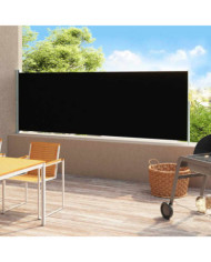Auvent latéral rétractable de patio 180x500 cm Noir | Mobilier & Déco