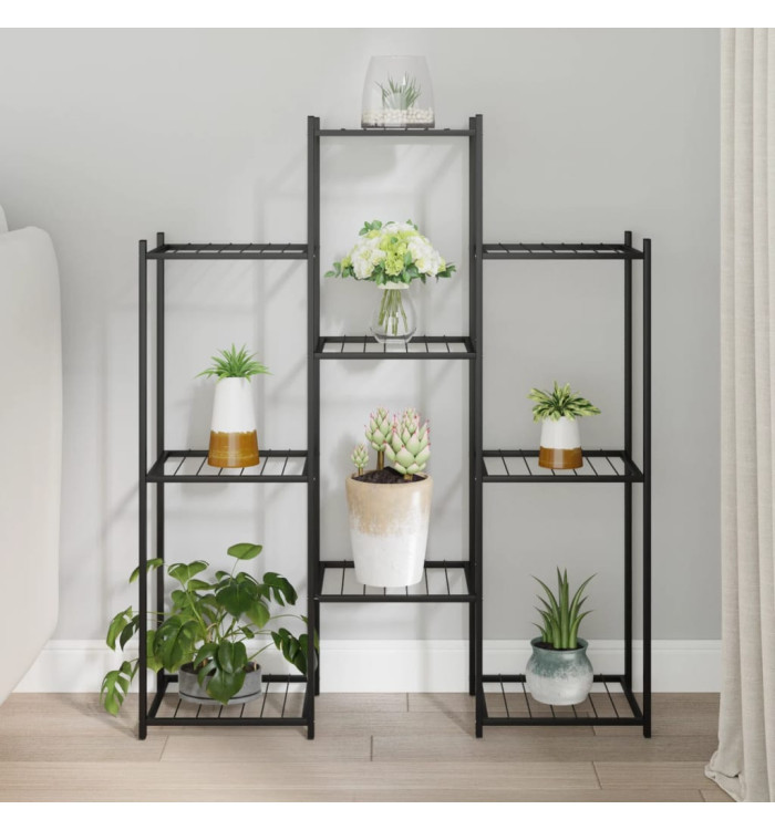 Jardinière 83x25x100 cm Noir Fer | Mobilier & Déco