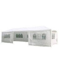 HI Tente de réception avec parois latérales 3 x 9 m Blanc | Mobilier & Déco