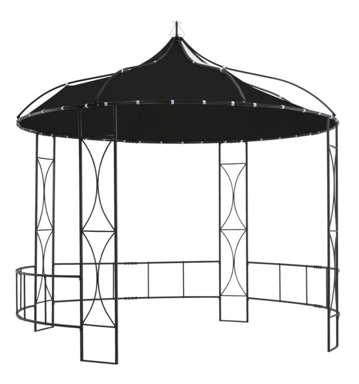 Belvédère 300 x 290 cm Anthracite Rond | Mobilier & Déco