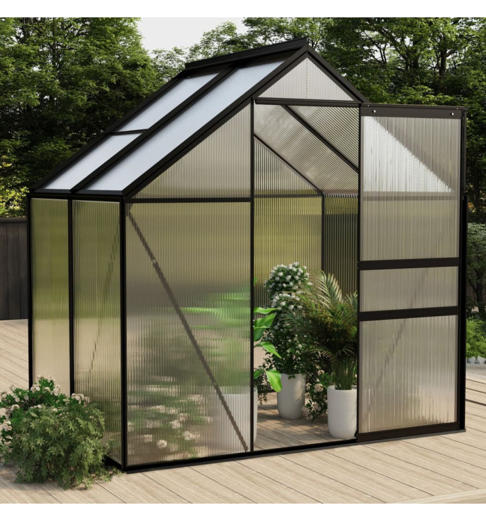 Serre Anthracite Aluminium 2,47 m² | Mobilier & Déco