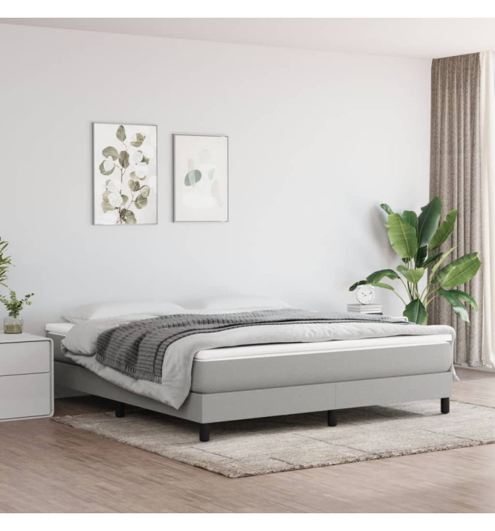 Matelas de lit à ressorts ensachés Gris clair 160x200x20 cm | Mobilier & Déco