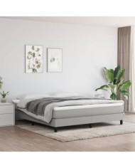 Matelas de lit à ressorts ensachés Gris clair 160x200x20 cm | Mobilier & Déco