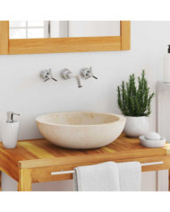 Évier 40 x 12 cm Marbre Crème | Mobilier & Déco