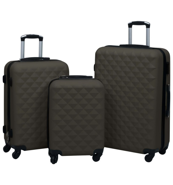 Ensemble de valises rigides 3 pcs Anthracite ABS | Mobilier & Déco
