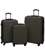 Ensemble de valises rigides 3 pcs Anthracite ABS | Mobilier & Déco