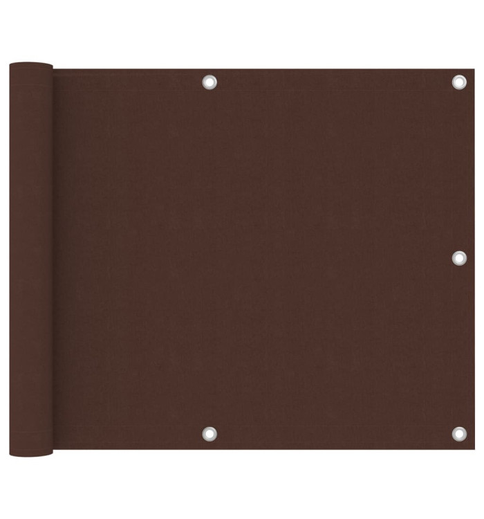Écran de balcon Marron 75x300 cm Tissu Oxford | Mobilier & Déco