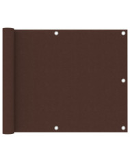 Écran de balcon Marron 75x300 cm Tissu Oxford | Mobilier & Déco