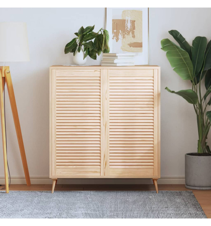 Portes d'armoire à persiennes 2 pcs 99,3x49,4 cm pin massif | Mobilier & Déco