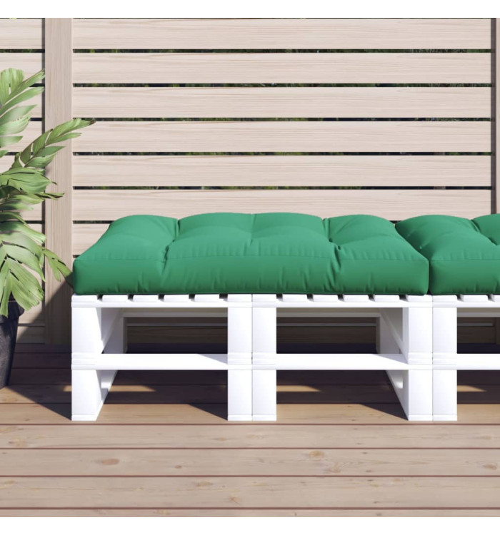 Coussin de palette vert 120x80x12 cm tissu | Mobilier & Déco