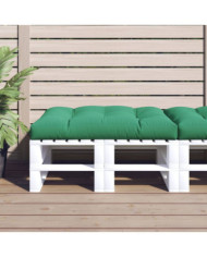 Coussin de palette vert 120x80x12 cm tissu | Mobilier & Déco
