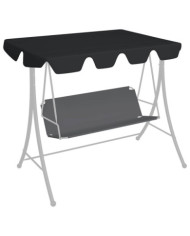 Toit de rechange de balançoire noir 150/130x105/70 cm | Mobilier & Déco
