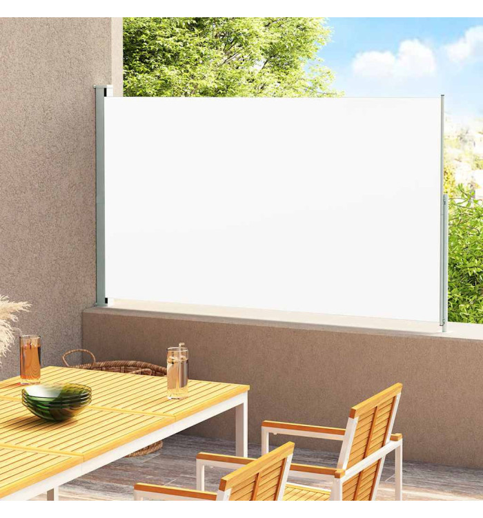 Auvent latéral rétractable de patio 220x300 cm Crème | Mobilier & Déco