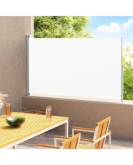 Auvent latéral rétractable de patio 220x300 cm Crème | Mobilier & Déco