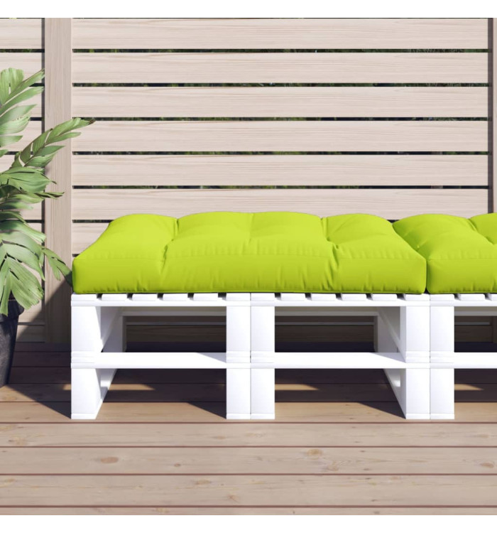 Coussin de palette vert vif 120x80x12 cm tissu | Mobilier & Déco