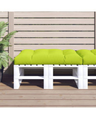 Coussin de palette vert vif 120x80x12 cm tissu | Mobilier & Déco