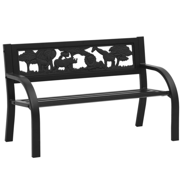 Banc de jardin pour enfants 86 cm acier | Mobilier & Déco