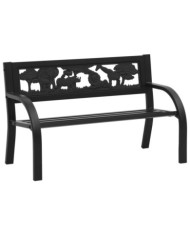 Banc de jardin pour enfants 86 cm acier | Mobilier & Déco