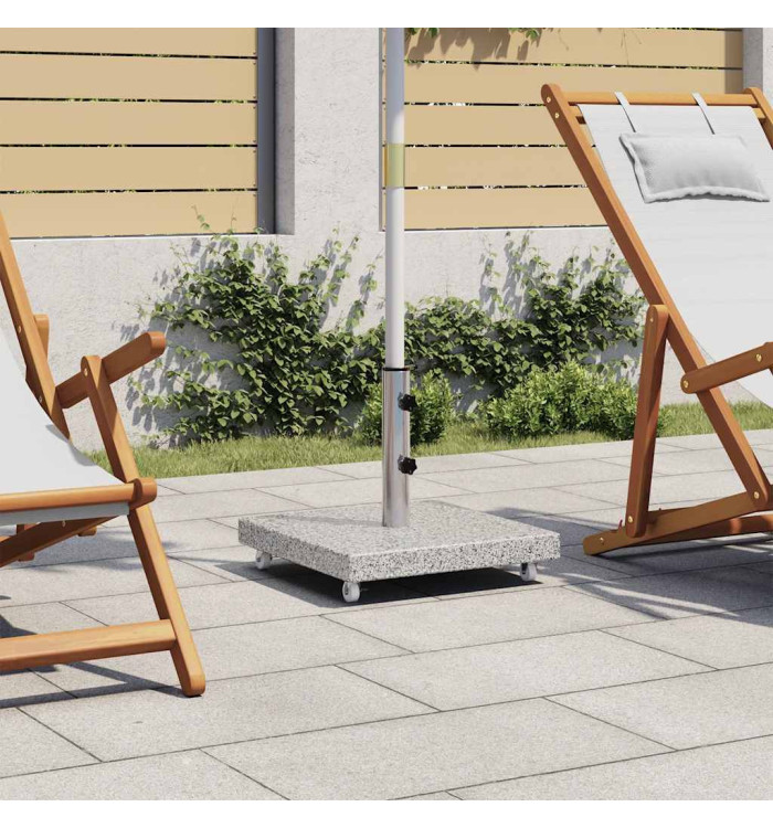 Socle de parasol Granite 30 kg Carré Gris | Mobilier & Déco