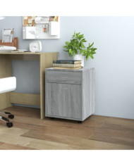 Armoire roulante Sonoma gris 45x38x54 cm Bois d'ingénierie | Mobilier & Déco