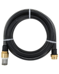 Tuyau d'aspiration avec raccords en laiton noir 1,1" 15 m PVC | Mobilier & Déco