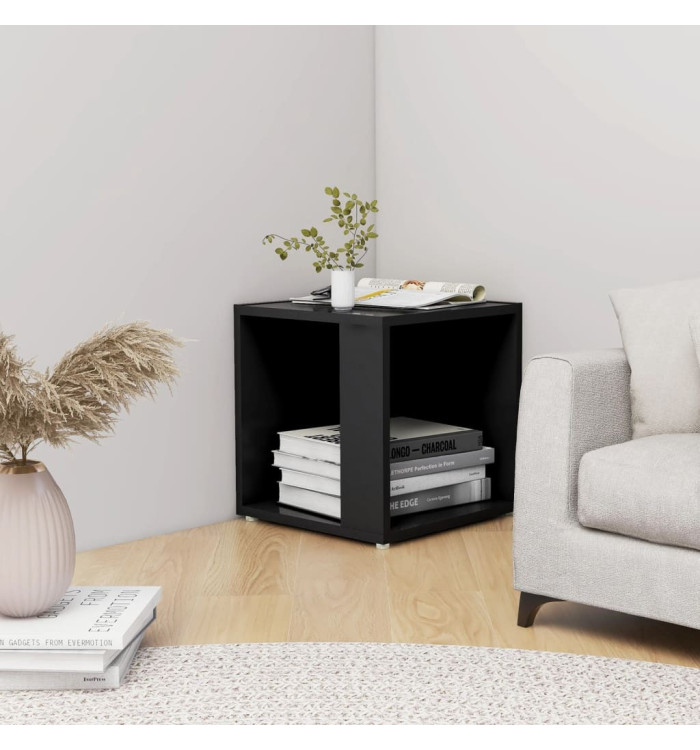 Table d'appoint Noir 33x33x34,5 cm Aggloméré | Mobilier & Déco