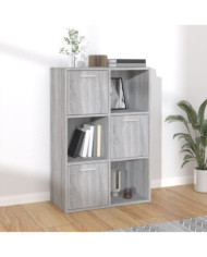Armoire de rangement Sonoma gris 60x29,5x90 cm | Mobilier & Déco