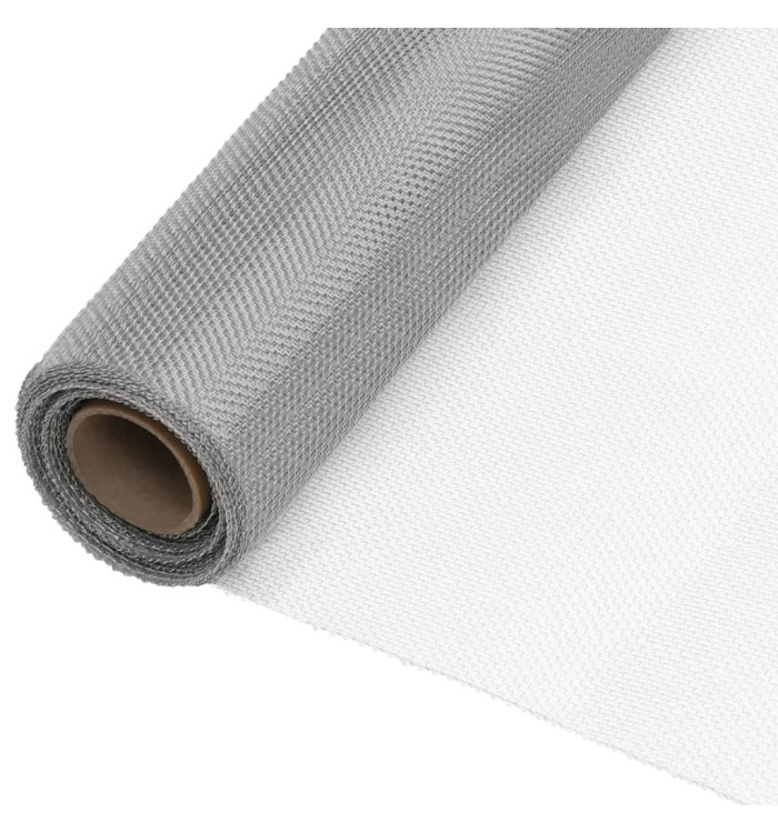Écran en treillis Acier inoxydable 112x1000 cm Argenté | Mobilier & Déco