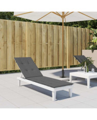 Coussin de chaise de terrasse anthracite (75+105)x50x4 cm | Mobilier & Déco